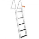 Badestige Boat Ladder aftagelige 5 trin 159 kg belastningskapacitet 610x455x1825mm
