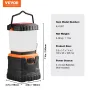 LED Camping Lantern, All-in-one, 1000LM, 360° Illumination, 4 Lighting Modes, Battery Powered Light, Outdoor Robust Flashlight, 