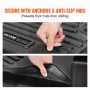 Automotive Floor Mats, Fits for Dodge Ram 1500 Crew Cab 2019-2024, 3 pcs Front and 2nd Row Liners, All Weather Custom Fit TPE Ve