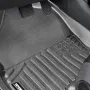 Automotive Floor Mats, Fits for Dodge Ram 1500 Crew Cab 2019-2024, 3 pcs Front and 2nd Row Liners, All Weather Custom Fit TPE Ve