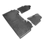 Automotive Floor Mats, Fits for Dodge Ram 1500 Crew Cab 2019-2024, 3 pcs Front and 2nd Row Liners, All Weather Custom Fit TPE Ve