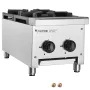 Commercial Gas Stove with 2 Burners, Propane and Natural Gas Countertop Cooking Stove Range, Stainless Steel Gas Hot Plate, Comm