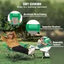 Reclining Camping Chair, 330 lbs Portable Camping Chair, 4 Position Load Folding Camping Chair with Footrest, Cup Holder, Side P