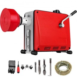 Professionel rør Dredger Pipeline Unblocker GQ-100 390W Drain Auger Pipe Cleaning Machine til badeværelse toilet