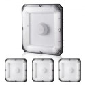 4 Pack LED Canopy Lights 80W 8800LM 5000K Daylight Outdoor Canopy Lighting