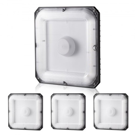 4 Pack LED baldakinlys 80W 8800lm 5000K Dagslys Udendørs baldakinbelysning