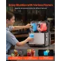 Commercial Slushy Machine, 3Lx2 Double Tank Frozen Drink Machine, 24 Cups Stainless Steel Margarita Smoothie Frozen Drink Maker,