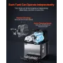 Commercial Slushy Machine, 3Lx2 Double Tank Frozen Drink Machine, 24 Cups Stainless Steel Margarita Smoothie Frozen Drink Maker,