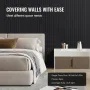 Wood Slat Acoustic Panels, 8 PCS 96 x 6 inch, WPC Accent Wooden Wall Panels for Modern Interior Wall, Faux Wood Wall Board Panel