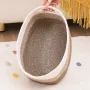Cotton Rope Basket 3 Packs 22L Woven Storage Basket for Organizing 380x250x225mm