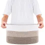 Cotton Rope Basket 3 Packs 22L Woven Storage Basket for Organizing 380x250x225mm