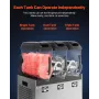 Commercial Slushy Machine, 12Lx3 Triple Tank Frozen Drink Machine, 144 Cups Stainless Steel Margarita Smoothie Frozen Drink Make