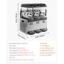 Commercial Slushy Machine, 12Lx3 Triple Tank Frozen Drink Machine, 144 Cups Stainless Steel Margarita Smoothie Frozen Drink Make