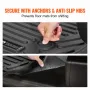 Automotive Floor Mats, Fits for Chevrolet Silverado/GMC Sierra 1500, 2500/3500 HD 2019-2024/2020-2024, 3 pcs Front and 2nd Row L