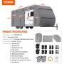 Trailer Travel RV-dækning 27-30 ft klasse A Camper Cover