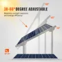 Solar Panel Mounting Brackets, 30°-60° Adjustable Multi-Pieces Solar Panel Brackets for 1-4PCS Solar Panels, Carbon Steel Ground