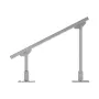 Solar Panel Mounting Brackets, 30°-60° Adjustable Multi-Pieces Solar Panel Brackets for 1-4PCS Solar Panels, Carbon Steel Ground