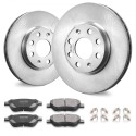 Front Ceramic Brake Rotor Pad Kit til Vauxhall Adam Corsa D Box Hatchback