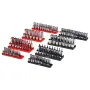 Socket Organizer Set 8PCS High-Rod Socket Bakke Black & Red til