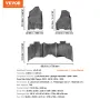 Automotive Floor Mats Passer til Dodge RAM 1500/2500/3500 1500
