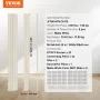 Wood Slat Acoustic Panels, 8 PCS 96 x 6 inch, WPC Accent Wooden Wall Panels for Modern Interior Wall, Faux Wood Wall Board Panel