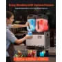 Commercial Slushy Machine, 12Lx2 Double Tank Frozen Drink Machine, 96 Cups Stainless Steel Margarita Smoothie Frozen Drink Maker
