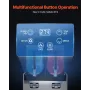 Commercial Slushy Machine, 12Lx2 Double Tank Frozen Drink Machine, 96 Cups Stainless Steel Margarita Smoothie Frozen Drink Maker