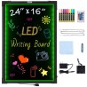 LED -opslagstavle Light Board oplyst sletning 405x605mm