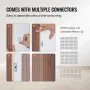 Wood Slat Acoustic Panels, 8 PCS 96 x 6 inch, WPC Accent Wooden Wall Panels for Modern Interior Wall, Faux Wood Wall Board Panel