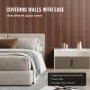 Wood Slat Acoustic Panels, 8 PCS 96 x 6 inch, WPC Accent Wooden Wall Panels for Modern Interior Wall, Faux Wood Wall Board Panel