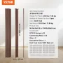 Wood Slat Acoustic Panels, 8 PCS 96 x 6 inch, WPC Accent Wooden Wall Panels for Modern Interior Wall, Faux Wood Wall Board Panel