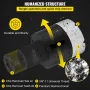 Diamond Drill Bits 6PCS Diamond Hole Saw 20/35/40/50/55/68mm Tile Hole Saw Kit Vacuum Brazed Diamond Drill Bit 0.59in/15mm Segme