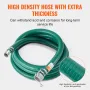 Suction Hose, 51 mm(2 in) x 6.1 m(20 ft), Green High Quality Hose, with Camlock Connectors, and Aluminum Fittings, Fit Various P