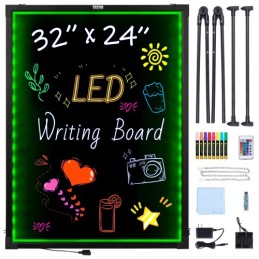 LED Message Writing Board 32 "x24" oplyst sletningsbelyset tavle