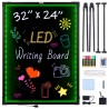 LED Message Writing Board 32 "x24" oplyst sletningsbelyset tavle