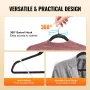 Hangers, 11lbs Load-Bearing, 50 Pack Black Velvet Hangers with 360 Degree Swivel Hook & 0.2 in Ultra-Thin Design, Non-Slip Space