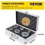 Diamond Drill Bits 6PCS Diamond Hole Saw 20/35/40/50/55/68mm Tile Hole Saw Kit Vacuum Brazed Diamond Drill Bit 0.59in/15mm Segme