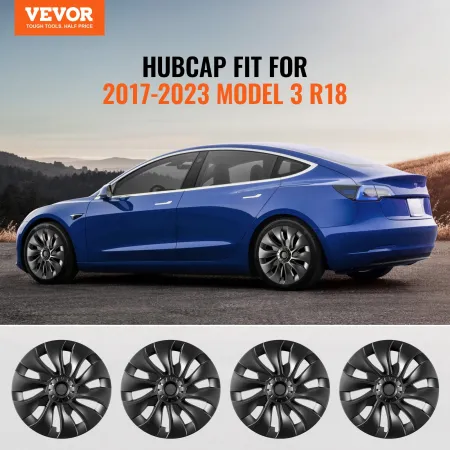 18 "Wheel Rim-dækning til 2017-2023 Model 3 Hubcap med