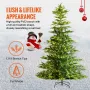 Juletræ 7.5ft Prelit kunstigt træ med 700 hvide LED'er 1319 tip