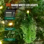 Christmas Tree, 7.5ft Prelit Artificial Xmas Tree, Full Holiday Decor Tree with 700 Warm White LED Lights, 1319 Branch Tips, Met