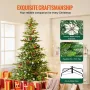 Juletræ 7.5ft Prelit kunstigt træ med 700 hvide LED'er 1319 tip