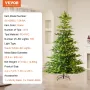 Juletræ 7.5ft Prelit kunstigt træ med 700 hvide LED'er 1319 tip