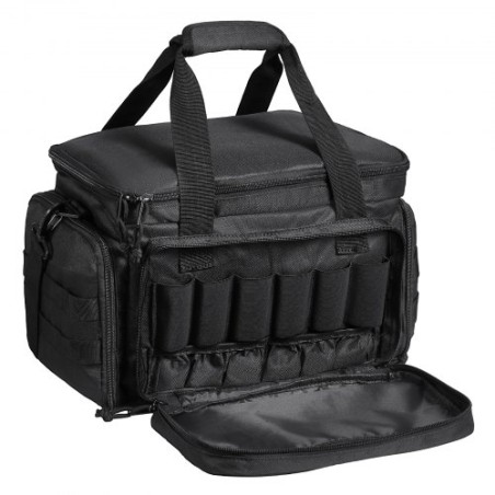 Range Bag for 4 Pistols Tactical Gun Range Bag Single Shoulder Strip Black
