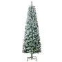 Juletræ 6.5ft Prelit flokede Xmas Tree med 250 LED -lys 814 tip