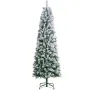 Juletræ 6.5ft Prelit flokede Xmas Tree med 250 LED -lys 814 tip