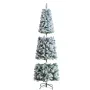 Juletræ 6.5ft Prelit flokede Xmas Tree med 250 LED -lys 814 tip
