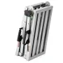 Work Platform, 3 Gear Adjustable Height, Folding Alloy Steel Step Ladder, Portable Scaffolding Platform, 400 lb Load Capacity, N
