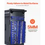 Magnetic Socket Organizer Set, 8PCS Socket Holder, 1/4'', 3/8'' & 1/2'' Metric SAE Socket Trays with Clear Labels, Hold up to 19