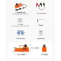 Elbil Jack 15 ton /33000 lbs bærbart Jack Kit med LED -lys