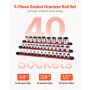 Socket Organizer Rail Set 3pcs Aluminium Socket Arrangører med